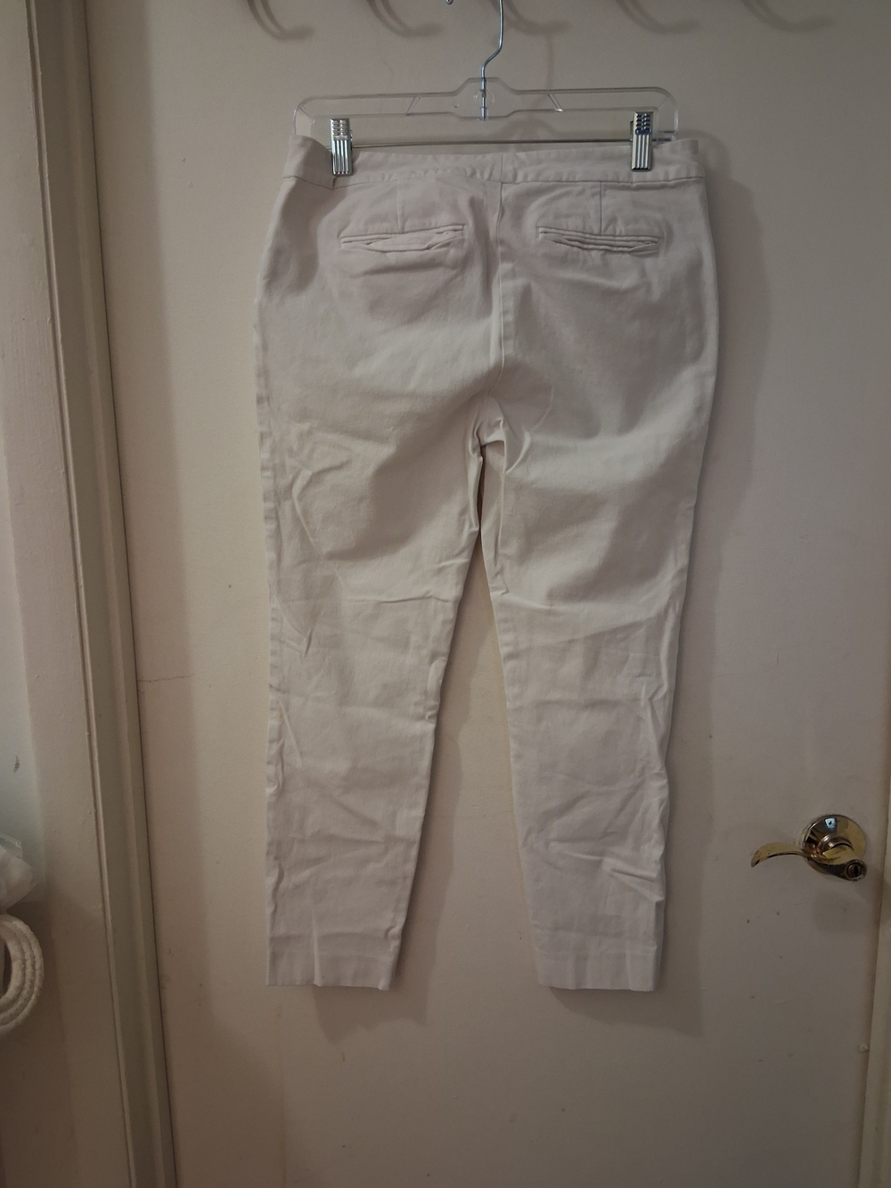 LAUREN Ralph Lauren White Slim Cloth Pants Womens Size 6 - Picture 3 of 7